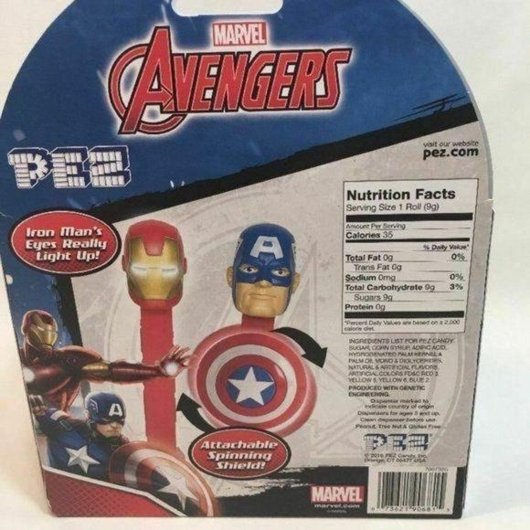 PEZ MARVEL AVENGERS IRON MAN CAP AMERICA collect‎ - Picture 8 of 10